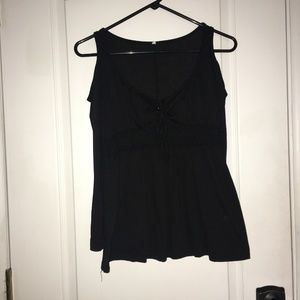 Black Long Sleeve Cold Shoulder Renaissance Shirt